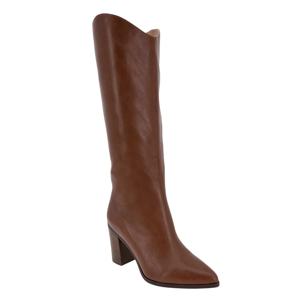 BCBGeneration Women's Janda Western Regular Calf Block Heel Boots Brown Size 11